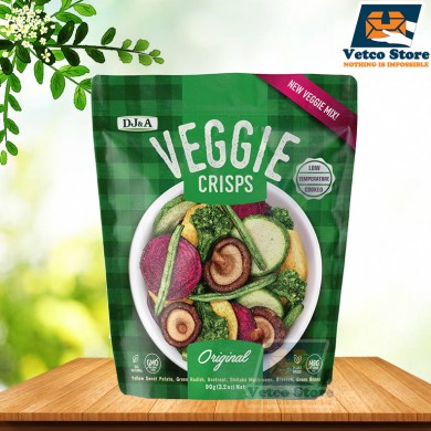 Rau Củ Sấy Giòn DJ&A Veggie Crisps 90g